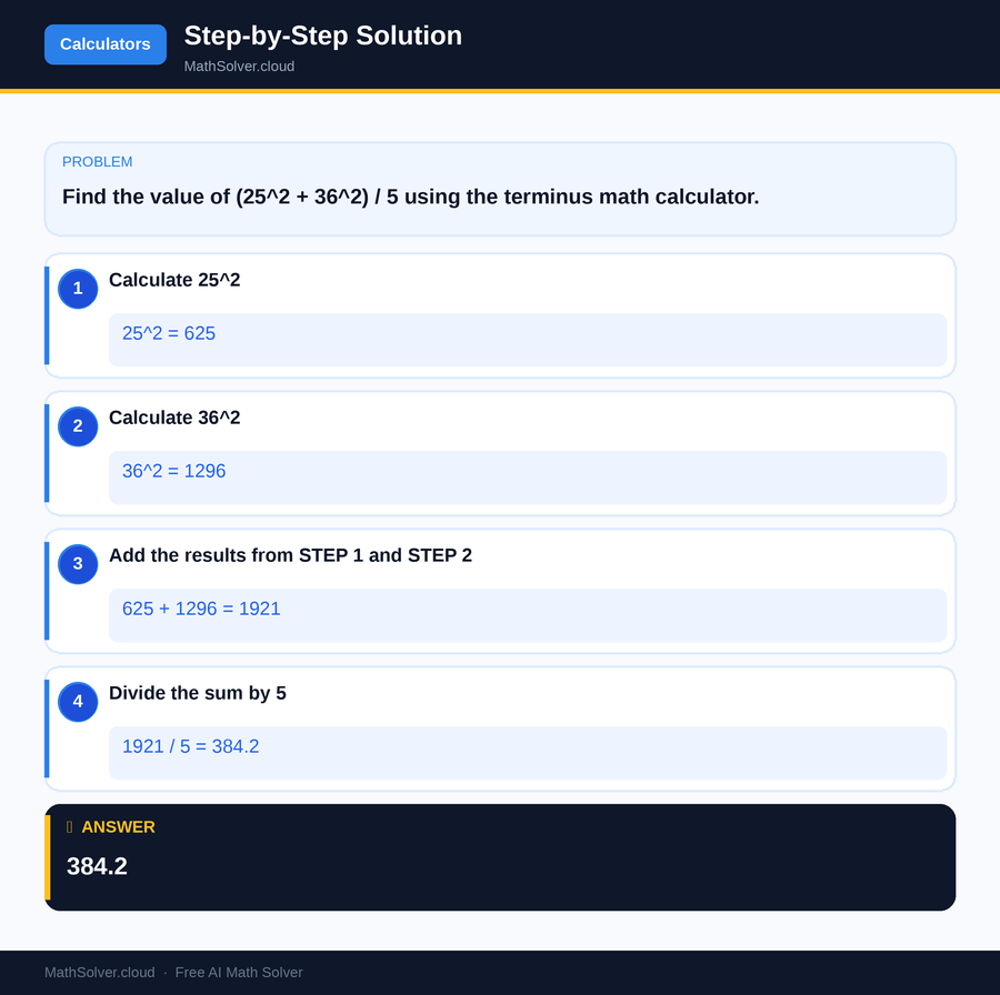 MathSolver solving example 2 — Online Calculators