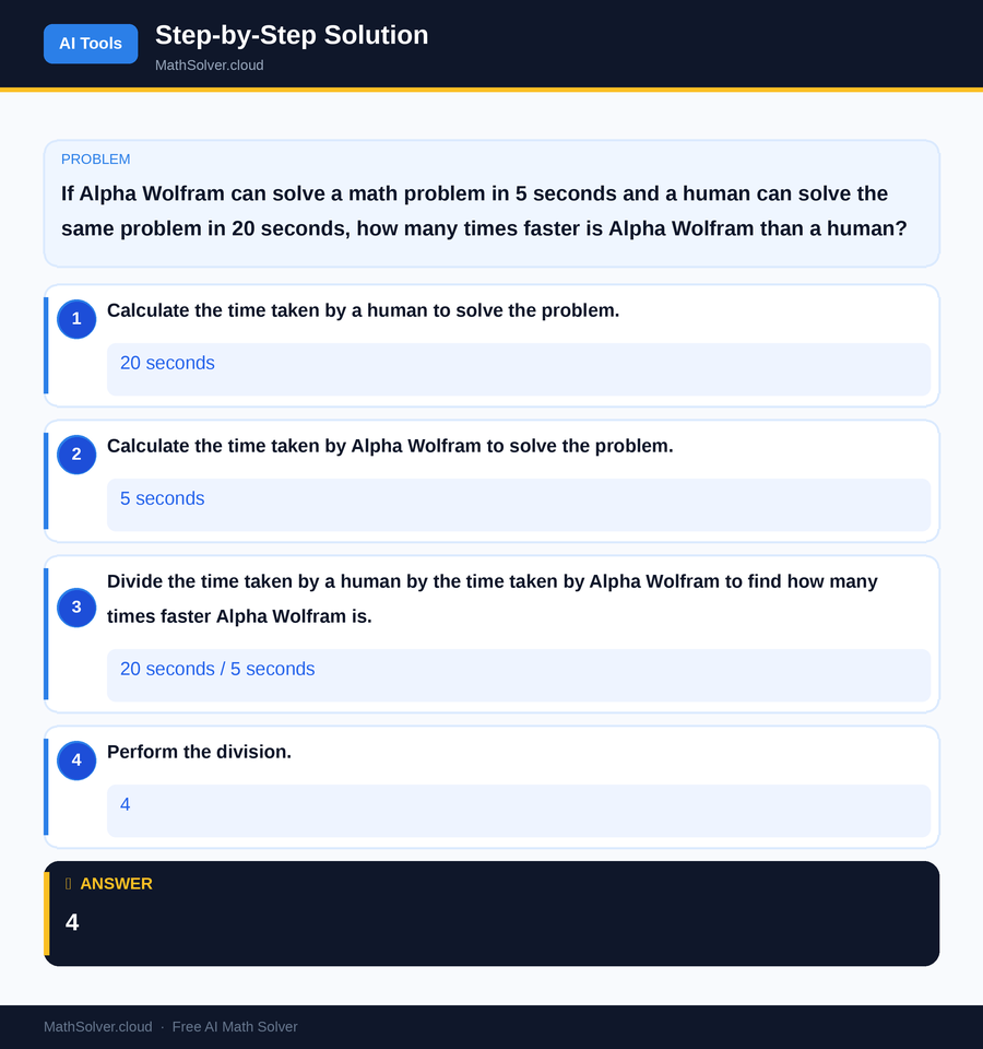 MathSolver solving example 1 — AI Tools & Comparison